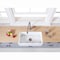Gourmetier KGKFA331810LD 33" x 18" SGL Bowl Farmhouse Kitchen Sink, Drain & Rack KGKFA331810LD - alternate 3